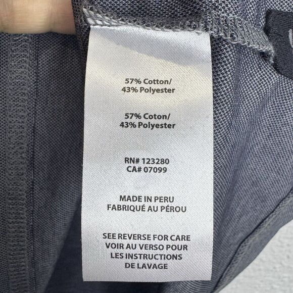 Travis Mathew Sunset Blocked Polo Shirt Golf Mens Size XL Black Gray Heather NWT - Picture 8 of 9